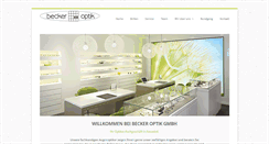 Desktop Screenshot of becker-optik-gmbh.de