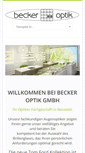 Mobile Screenshot of becker-optik-gmbh.de